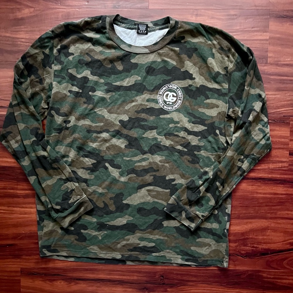 Obey Worldwide Camo Long Sleeve Shirt